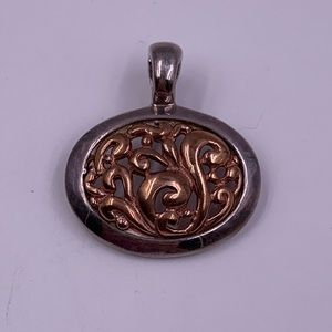 Vintage Pendant Silver and Copper